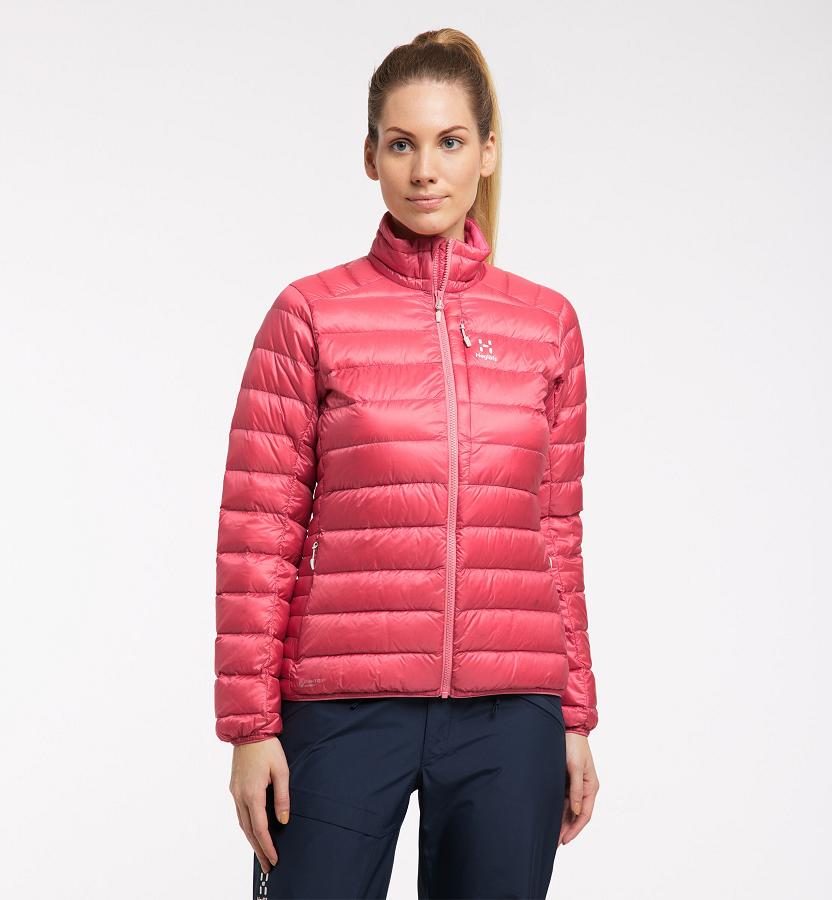 Haglöfs Womens Roc Down Jacket Pink New Zealand 60471FNYU